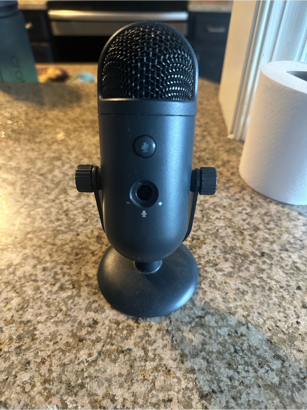 Desktop USB Microphone - Matte Black - Cardioid Studio Mic